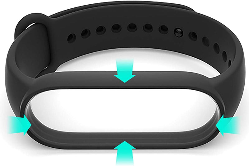 Replacement Silicone Bands for Xiaomi Mi Band 6, Mi Band 5, and Amazfit Band 5 - Adjustable Sport Wrist Straps for Men and Women