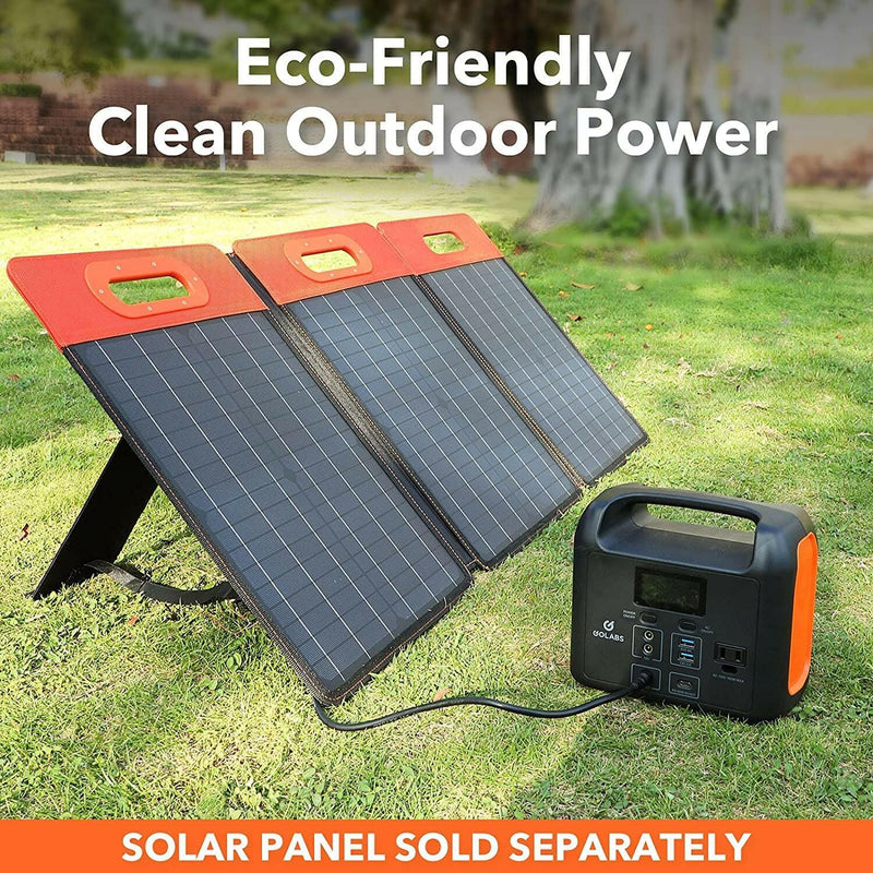 R150 Portable Power Station, 204Wh Lifepo4 Battery with 160W AC, PD 60W, 12V DC, Type C QC3.0 Outles, Solar Generator Backup Power Supply for Outdoors Camping Fishing Emergency Home Orange