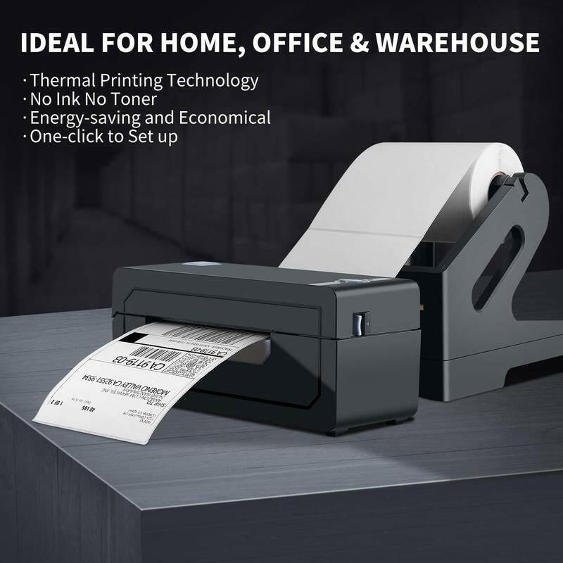 JADENS 268BT Bluetooth Thermal Label Printer, 4X6 Wireless Label Printer for Packages