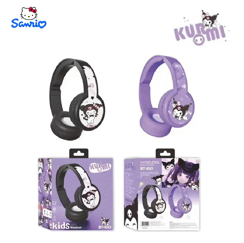 Bluetooth Headset Cartoon Wireless Headset with Microphone Foldable Lightweight Headset Sports Girls Gift