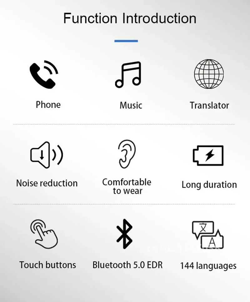 Bluetooth5 Voice Translator Earbud,Wireless