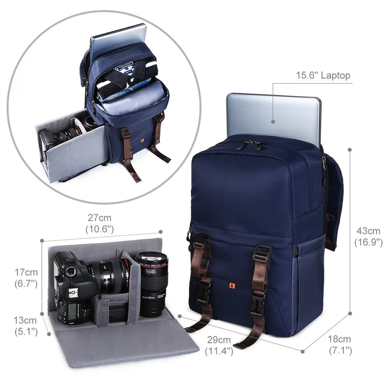 Concept Multifunctional Waterproof Camera Backpack