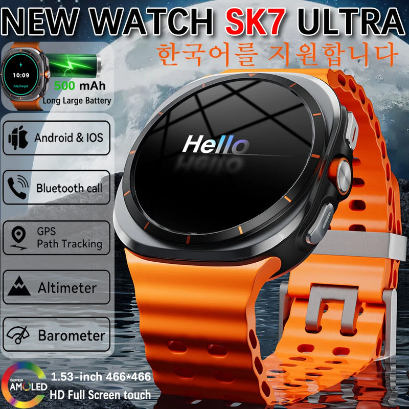 Music Bluetooth Call Sport GPS Waterproof Smartwatch Men