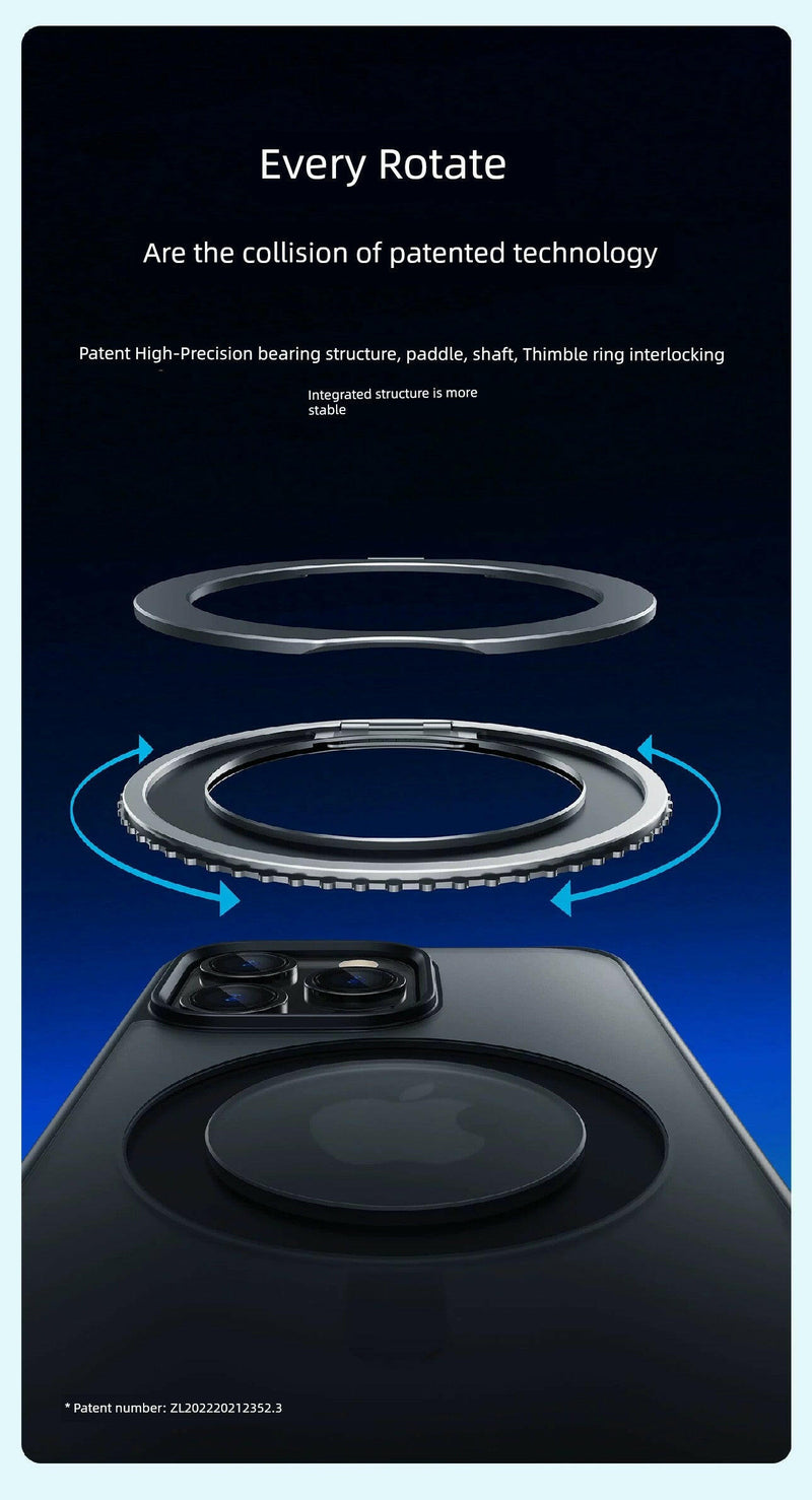 Plating Ring Magnetic Transparent Phone Case For iPhone 15 14 Pro Max 13 12 11 XR XS X 7 8 Plus Magsafe Wireless Charging Cover