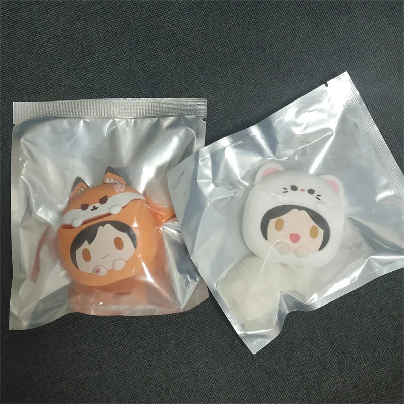 Official New Heaven Official'S Blessing Animation Hua Cheng Xie Lian Fox Weasel Earbud Case Kawaii Wireless Earphone Set Gift