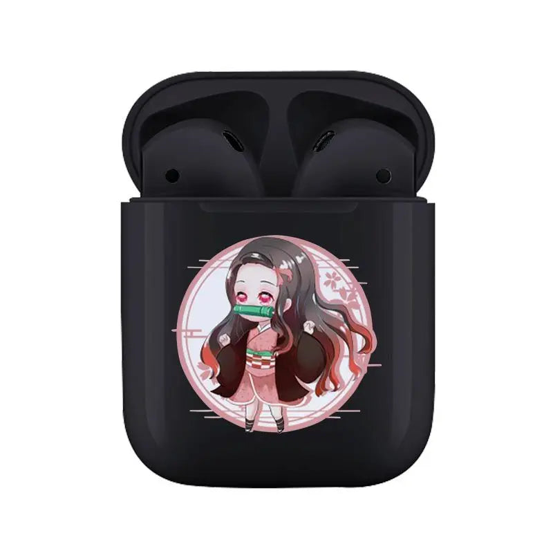 New Ghost Slayer Headphones Two-dimensional Anime Tanjiro Nezuko True Wireless Bluetooth Headphones Sports Headset Wholesale