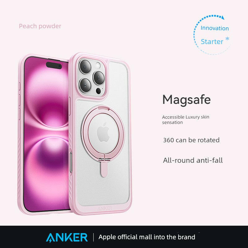 Plating Ring Magnetic Transparent Phone Case For iPhone 15 14 Pro Max 13 12 11 XR XS X 7 8 Plus Magsafe Wireless Charging Cover