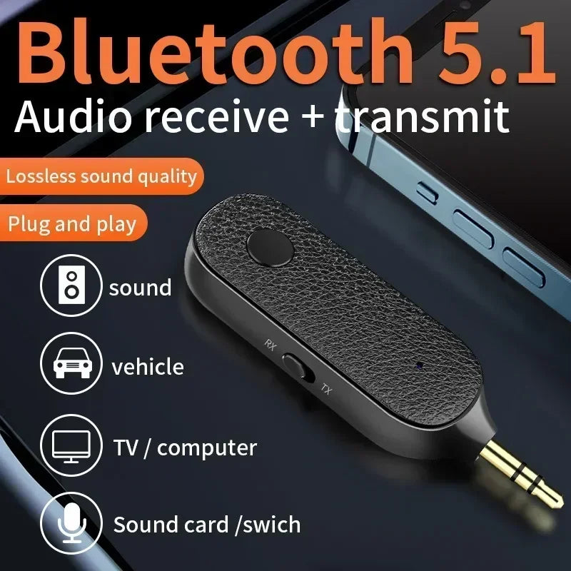 Wireless Transmitter Car Handsfree Microphone Audio Car Music Adapter For Headphone