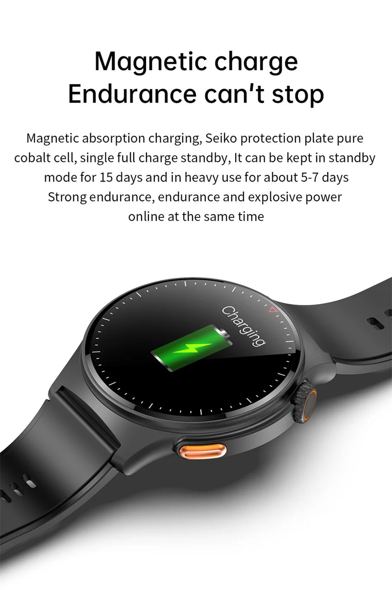 NFC GPS Tracking ECG PPG Men Smart Watch Voice Assistant Pressure Monitor Fitness Track Watches Men Women Smartwatch For huawei