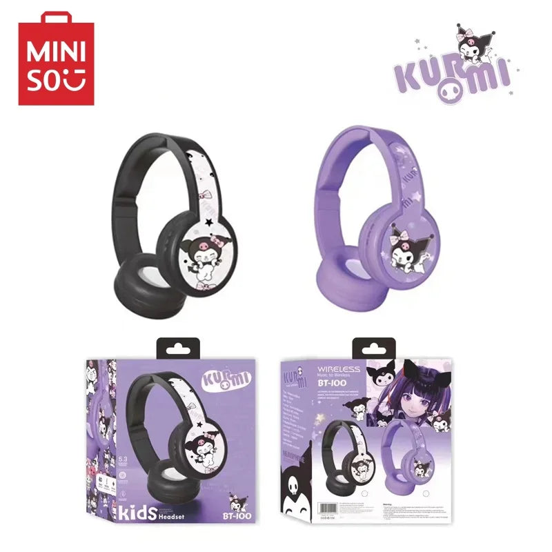 Bluetooth Headset Cartoon Wireless Headset with Microphone Foldable Lightweight Headset Sports Girls Gift