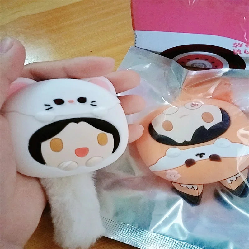 Official New Heaven Official'S Blessing Animation Hua Cheng Xie Lian Fox Weasel Earbud Case Kawaii Wireless Earphone Set Gift