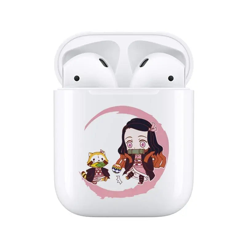 New Ghost Slayer Headphones Two-dimensional Anime Tanjiro Nezuko True Wireless Bluetooth Headphones Sports Headset Wholesale