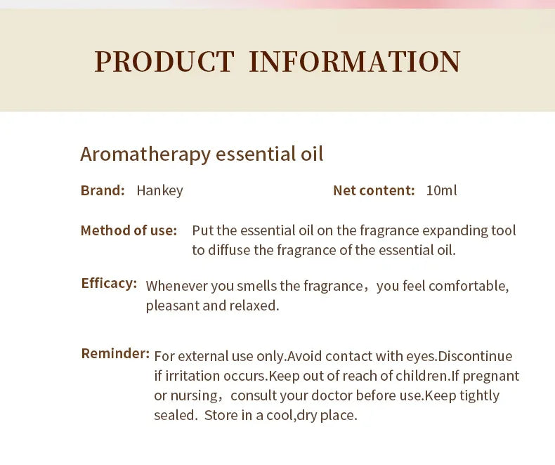 Indoor Aromatherapy Essential Oil for Refreshing and Long-lasting Air Freshening