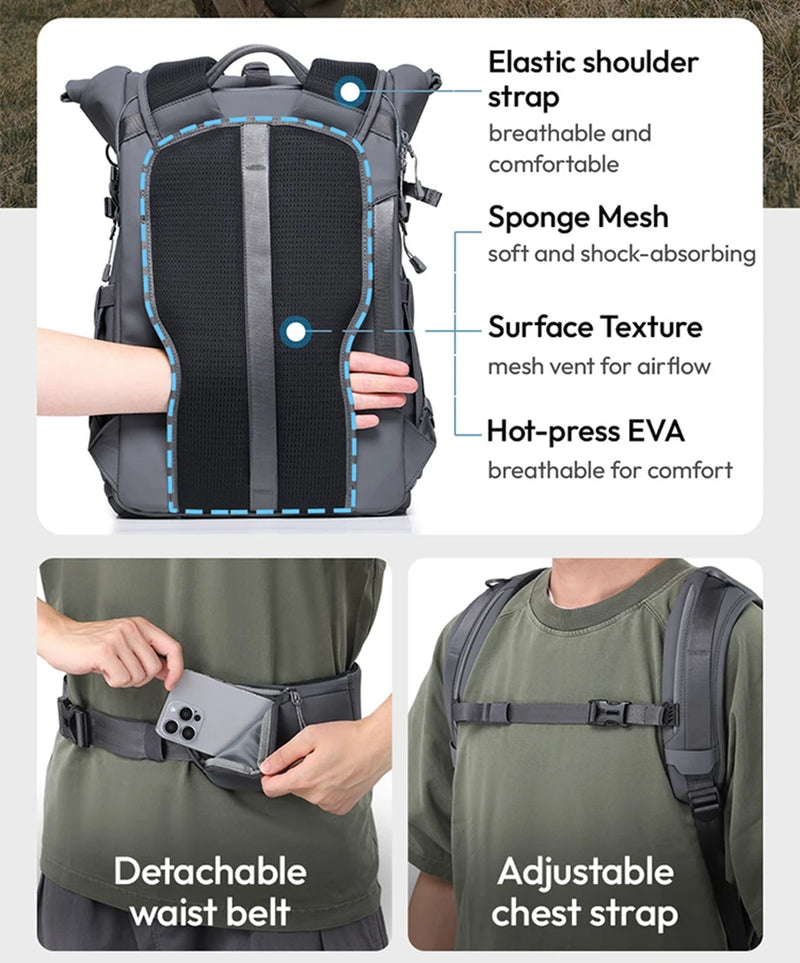 Camera Backpack Large Capacity Photography Bag