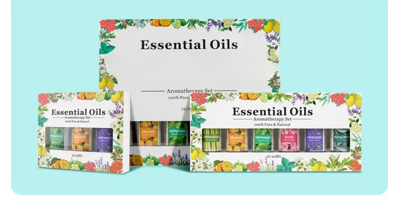 Aromatherapy Essential Oil Set Lavender Rose Plant