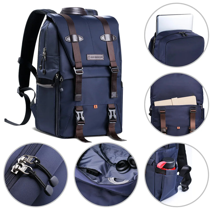 Concept Multifunctional Waterproof Camera Backpack