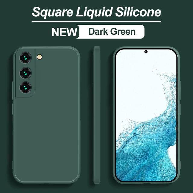 S23 S22 Ultra Plus Case  Liquid Silicone Phone Case For Samsung Galaxy S23 S 23 S22 Ultra Plus S23Plus S23Ultra Soft Cover