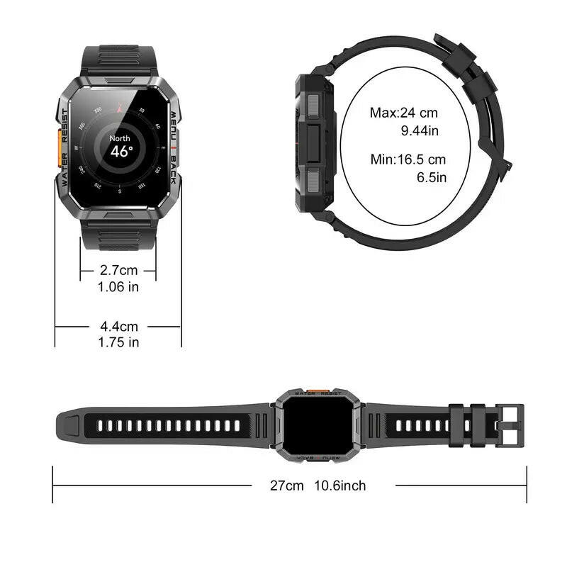 Multifunctional Smart Watch, Fashionable Digital Watch with Heart Rate Monitoring & Sleep Tracking, IP67 Waterproof Sports Watch for Women & Men, Smart Watches for Iphone & Android Smartphone, Wristwatch Wearable Devices