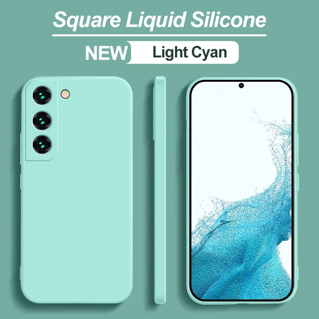 S23 S22 Ultra Plus Case  Liquid Silicone Phone Case For Samsung Galaxy S23 S 23 S22 Ultra Plus S23Plus S23Ultra Soft Cover